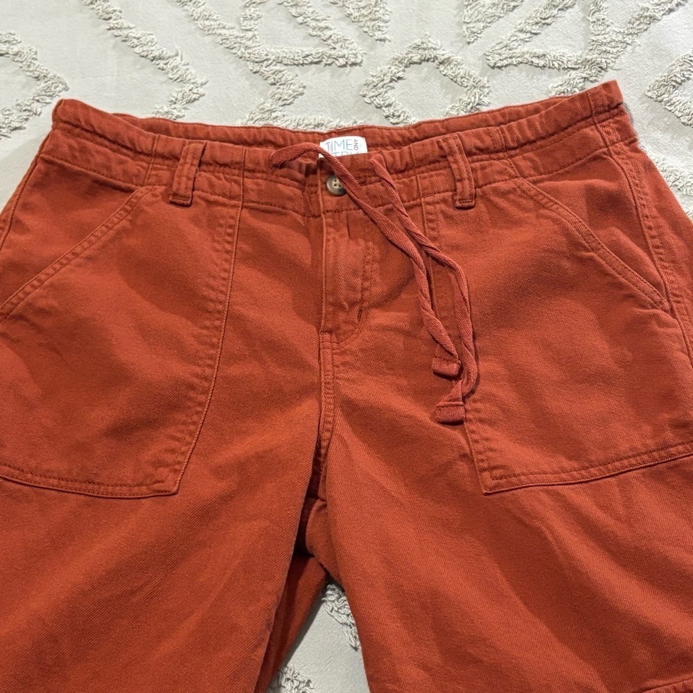 Women’s Wide Leg Drawstring Cargo Pants size 14 SHORT - Picture 3 of 8